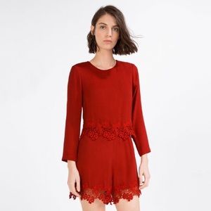 Zara Red Romper